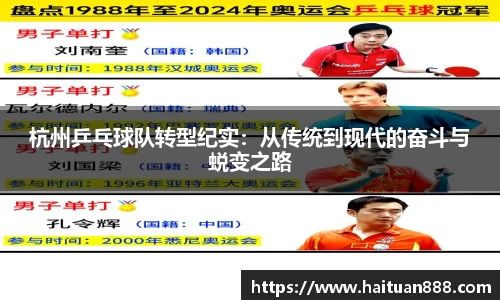 杭州乒乓球队转型纪实：从传统到现代的奋斗与蜕变之路
