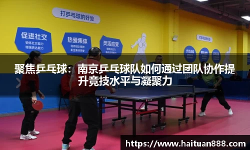 聚焦乒乓球：南京乒乓球队如何通过团队协作提升竞技水平与凝聚力