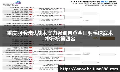 重庆羽毛球队战术实力强劲荣登全国羽毛球战术排行榜第四名