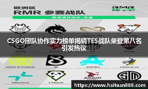 CSGO团队协作实力榜单揭晓TES战队荣登第八名引发热议