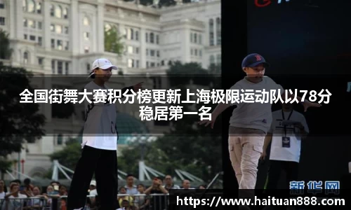 全国街舞大赛积分榜更新上海极限运动队以78分稳居第一名